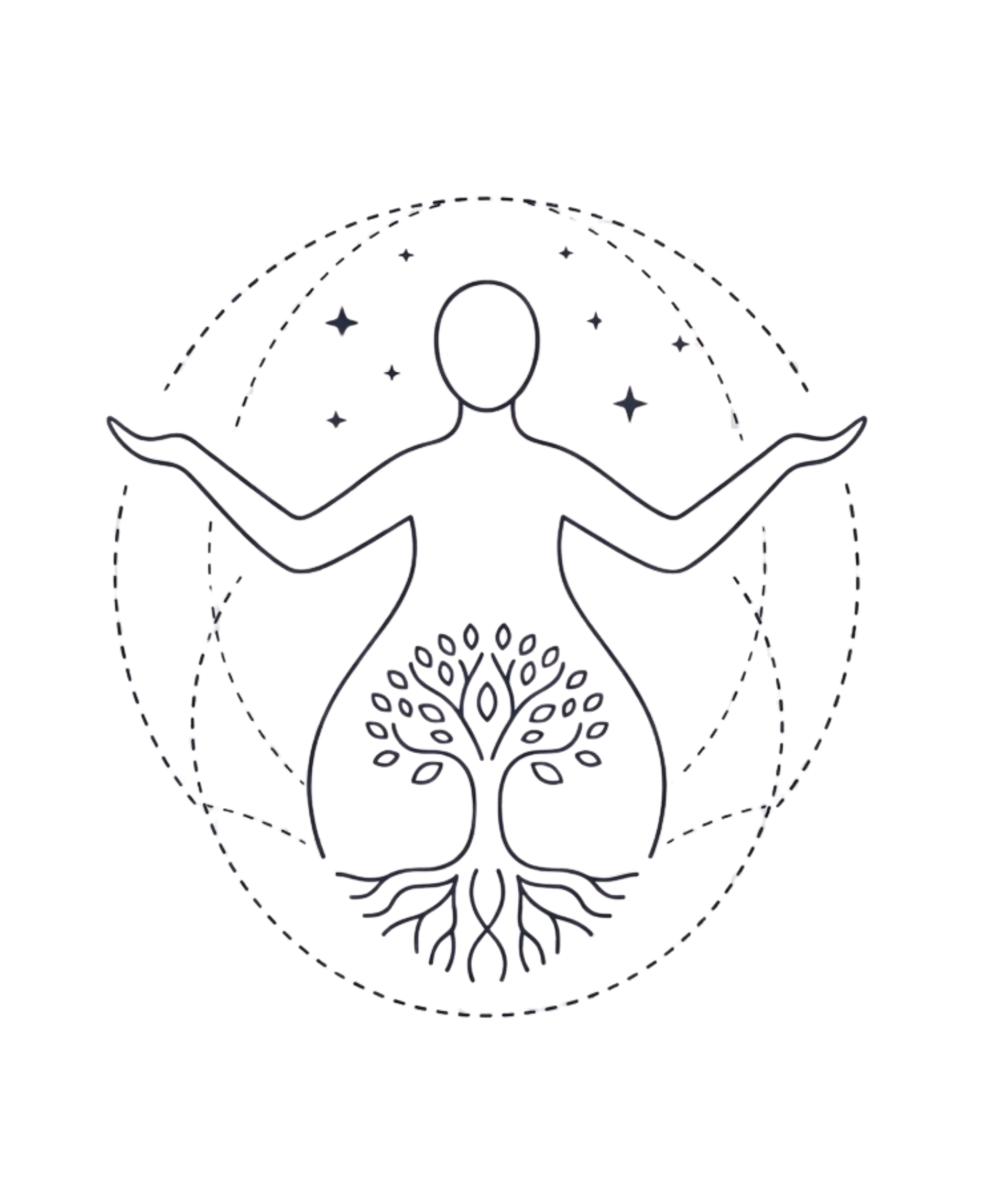 Ilustración - mujer con árbol de la vida